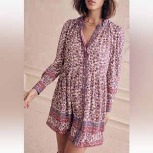 Sezane NWOT Lio Dress Mini Fleur size 34 US 2